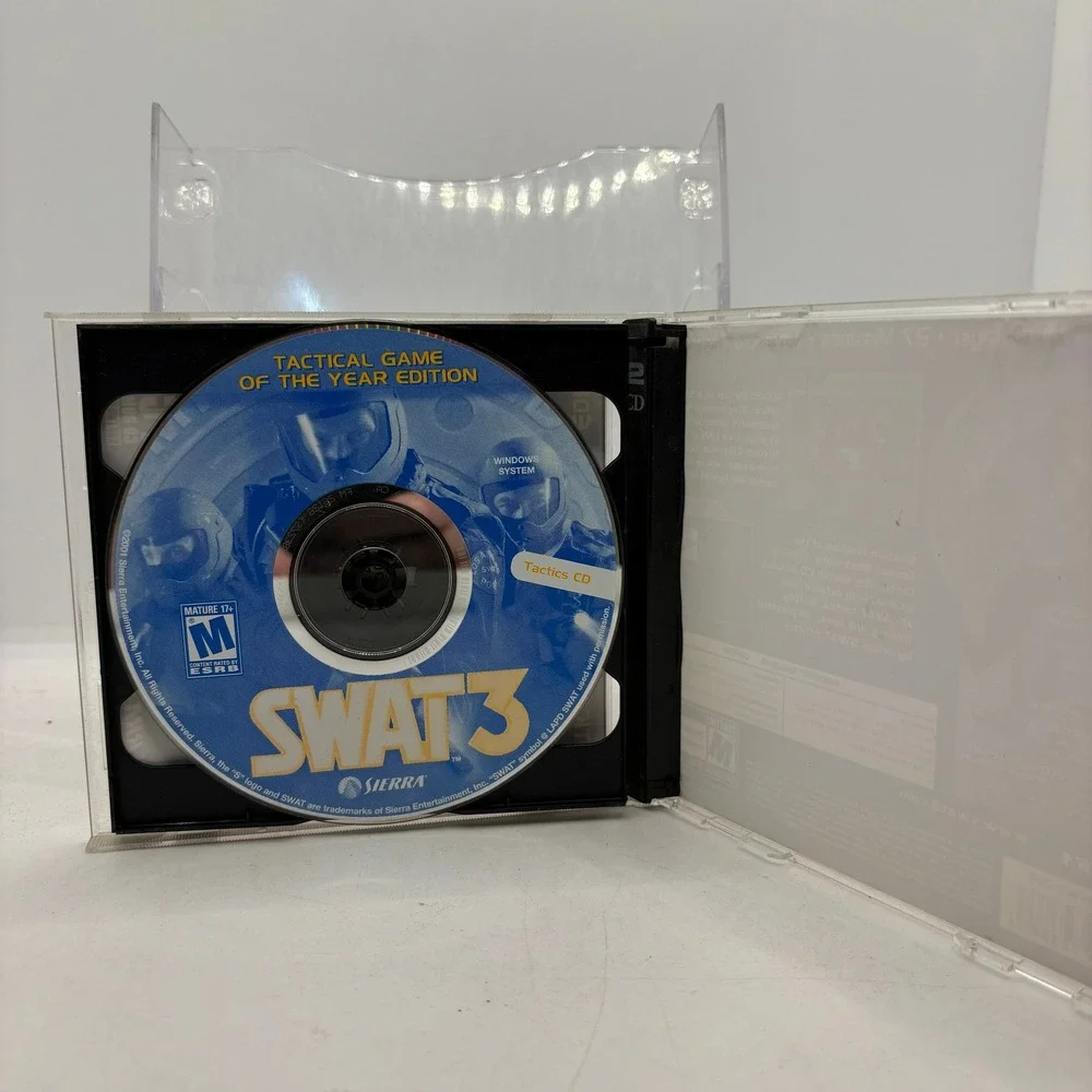 SWAT 3 Tactical Game of the Year Edition PC 2-CD Set Sierra 2001 Vintage Windows